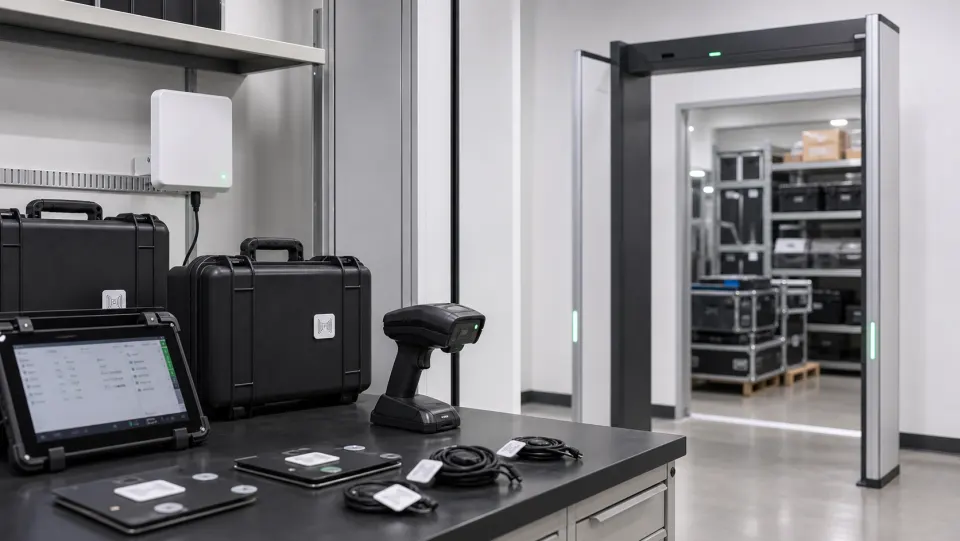 RFID and scanner devices used for warehouse scanning workflows