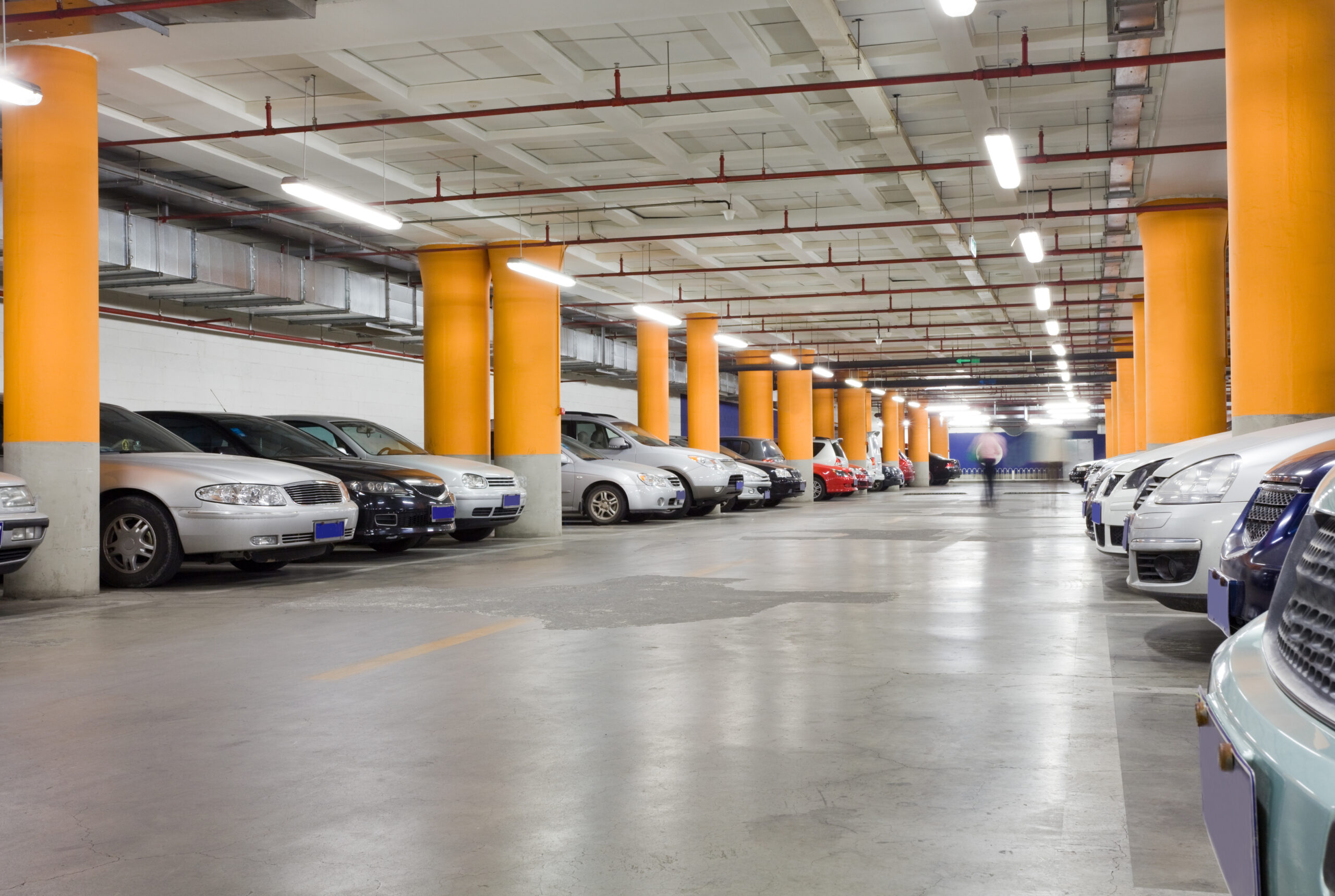 Charging modern electric cars from station outdoors